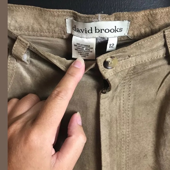 david brooks Pants & Jumpsuits Vintage David Brooks Suede Leather
